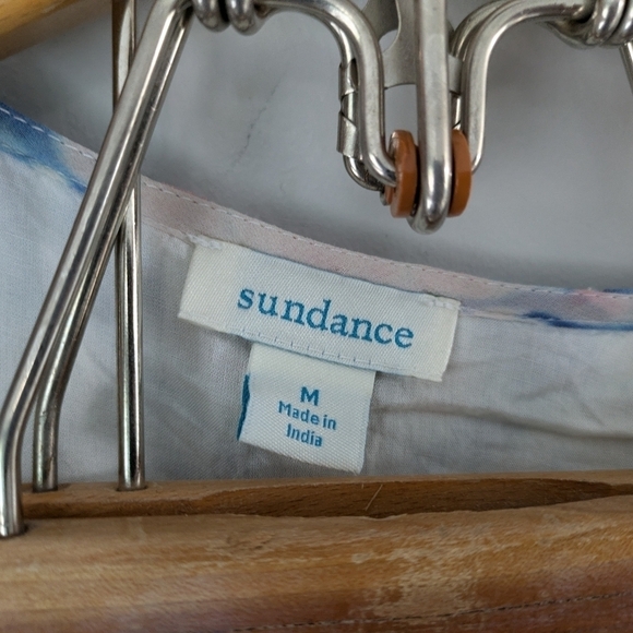 Sundance Dress Women's M White Blue Pink Tie-Dye Whisper A-Line Sleeveless - Picture 4 of 7